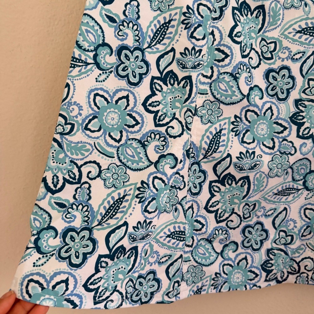 RipSkirt Floral Hawaii Wrap Skirt Medium- Lenght 2 Seaglass Florals Paisley - Picture 13 of 15